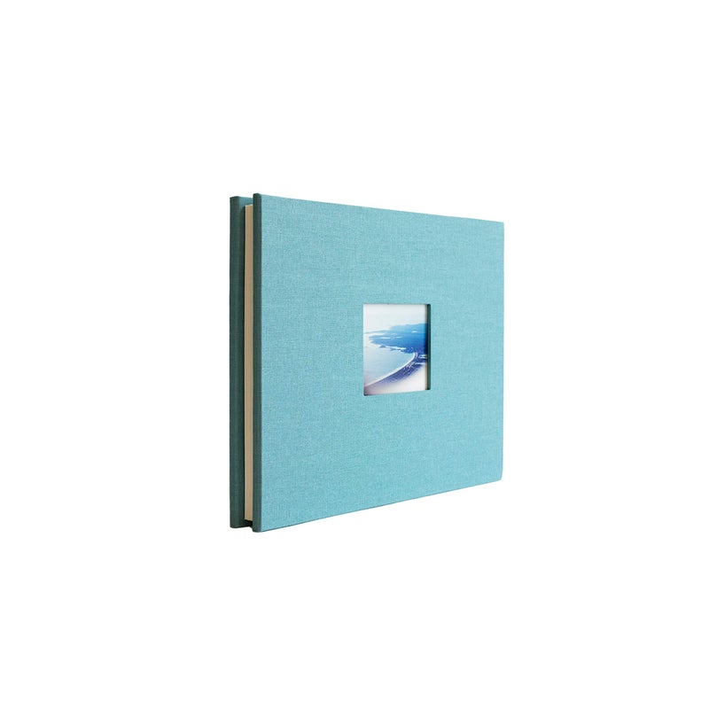 Kolo Newport 8.5" x 11" Refillable Scrapbook, Ideal for Wedding Albums and Baby Books, Ocean - Image 2